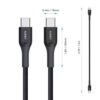 cb-akc3-8_500x_1_1.jpg Aukey CB-AKC3 USB C to C 1.2m Kevlar Cable