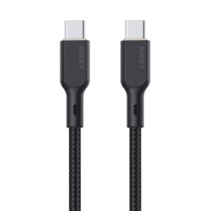 cb-kcc101_black_3__1.jpg Aukey CB-KCC101 Circlet Blink Aramid Fiber USB C to C Cable -1m