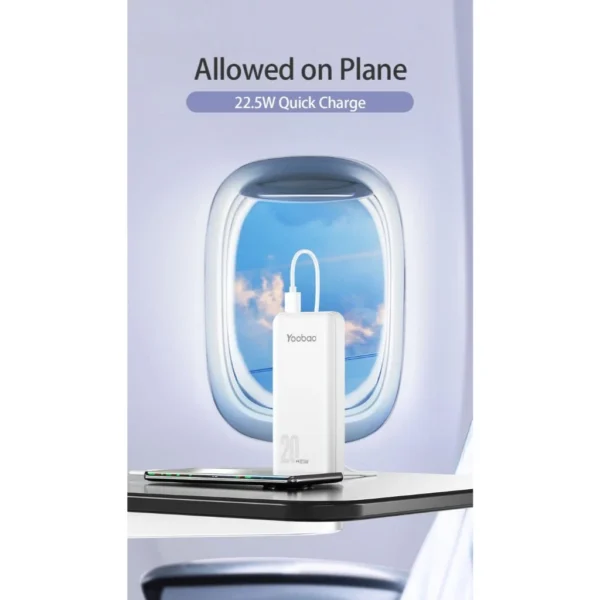 my-11134201-7rasf-m2xq6g6dkc9y09.webp Yoobao 2D/2DQ 20000mAh 10W/ 22.5W Support PD/SCP/FCP/QC3.0 Power Bank with Dual Output