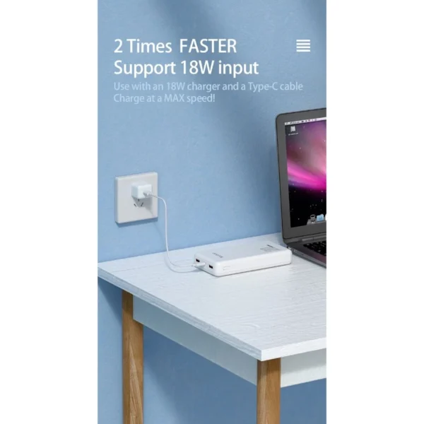 my-11134201-7rasi-m2xq6g7hired9e.webp Yoobao 2D/2DQ 20000mAh 10W/ 22.5W Support PD/SCP/FCP/QC3.0 Power Bank with Dual Output