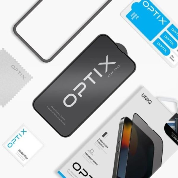 optix_privacy_5_1.jpg Uniq Optix Privacy Screen Protector For IPhone 15 Series